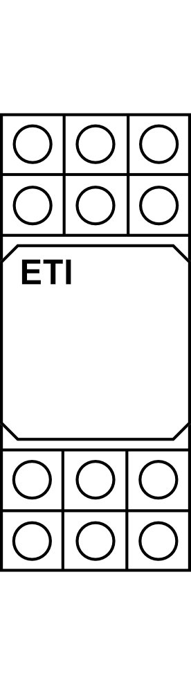 Elektromechanické relé ETI RERM3-230ACL, 3xCO 16A