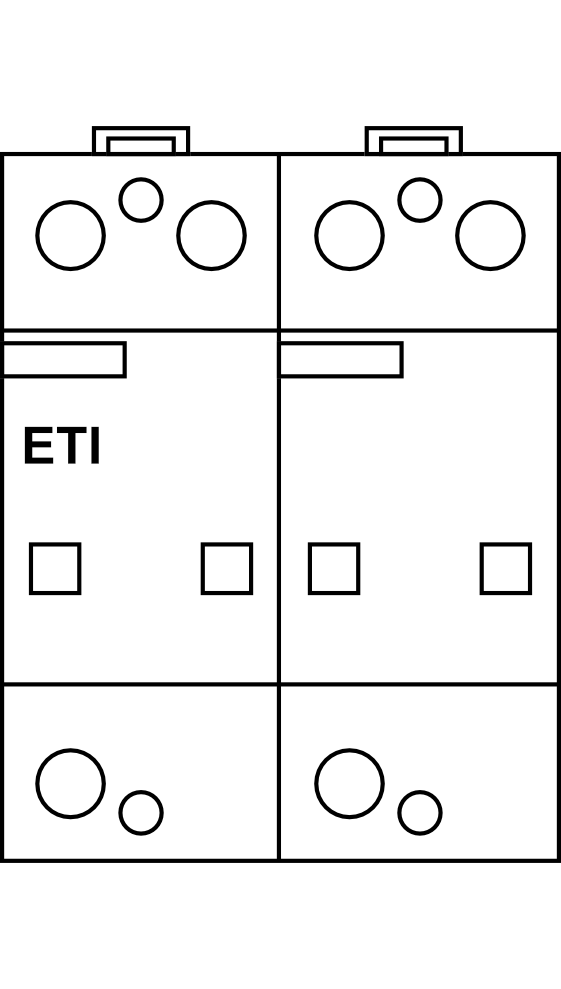 Svodič přepětí ETI ETITEC WENT IT 12,5/50 RC 4+0, 4P, 20kA, Typ B+C (třída I+II), s dálk. signalizací