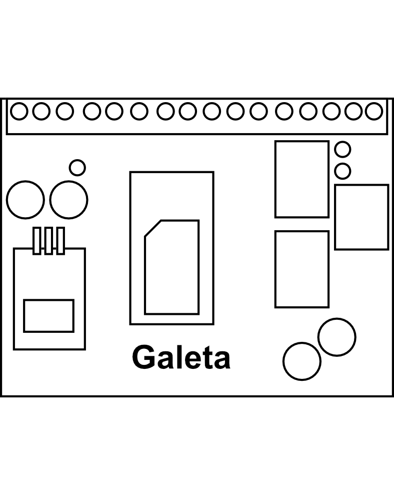 GSM modul Galeta VT21 (horizontální montáž)