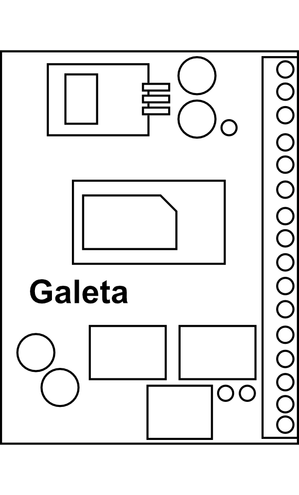GSM modul Galeta VT21 (vertikální montáž)