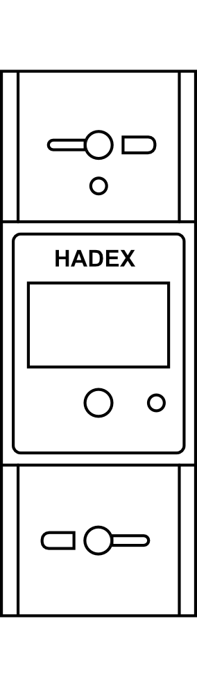 1 fázový digitální elektroměr na DIN lištu HADEX DDS015