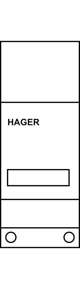 Počítadlo provozních hodin Hager