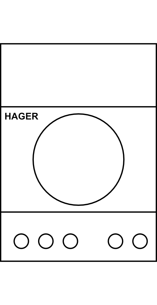 Mechanické spínací hodiny Hager denní 1P 16A