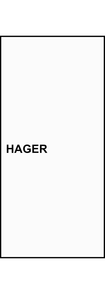 Svorkovnicový blok pro rozbočení vedení Hager KJ02A, 250A, 1-pólový