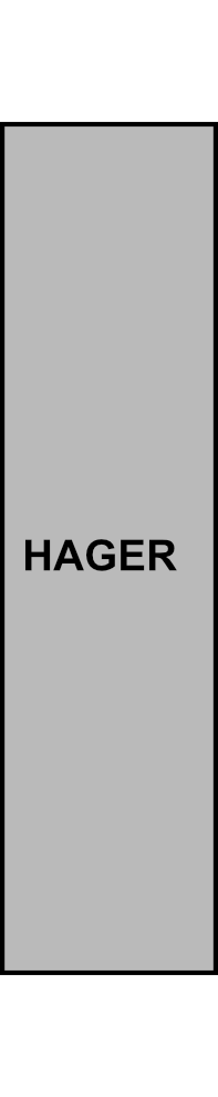 Řadová svorka 1-pólová, 25-95 mm² Hager KR95P, 232A