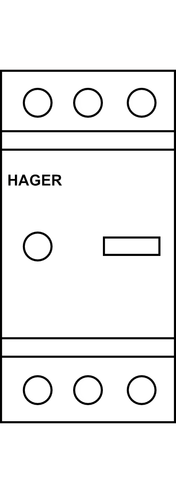 Spouštěč motorů Hager 3P 