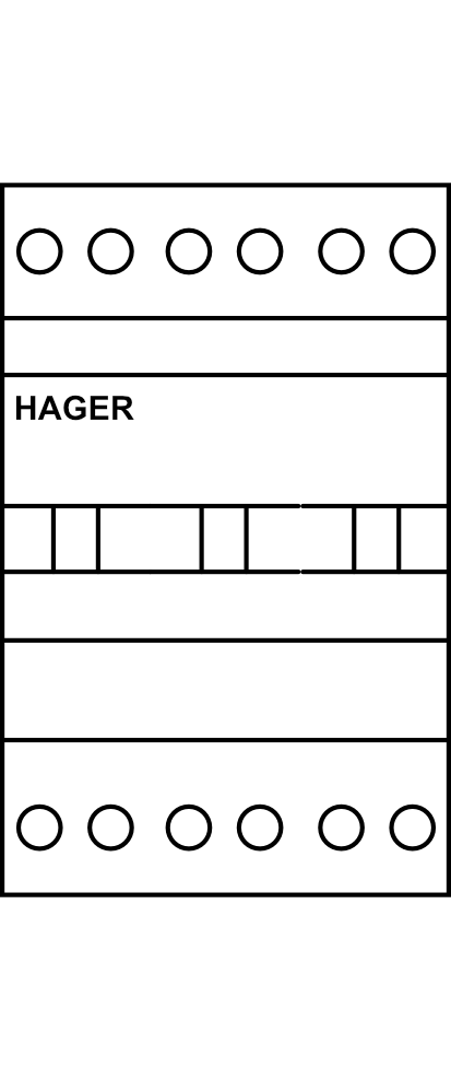 Skupinový přepínač Hager I-O-II 3P/40A