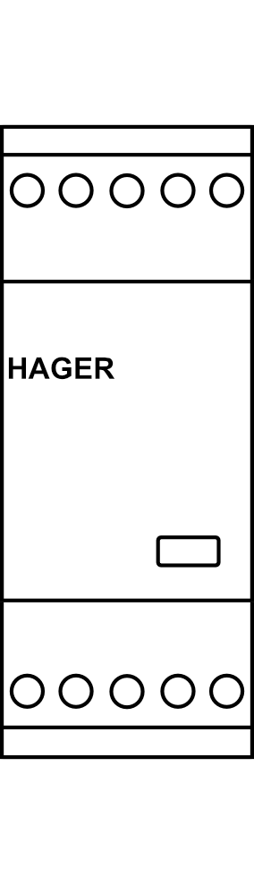 Svodič přepětí se signalizačním kontaktem Hager 3P+N 255/440 V, 3 kA (8/20) Typ D (třída III)