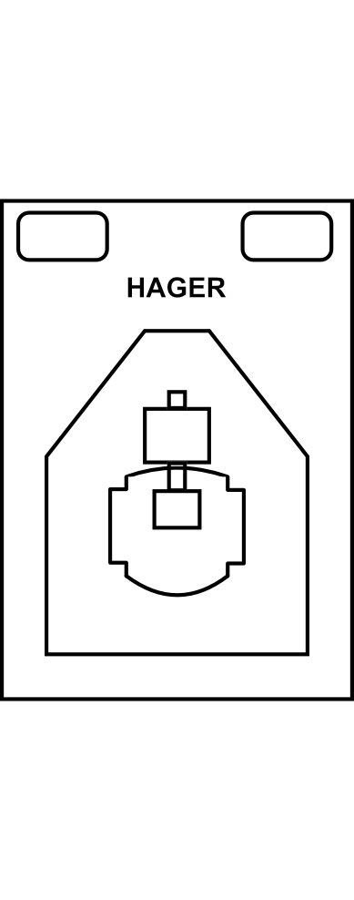 Proudový měnič Hager 400/5A, 5VA, tř. 1