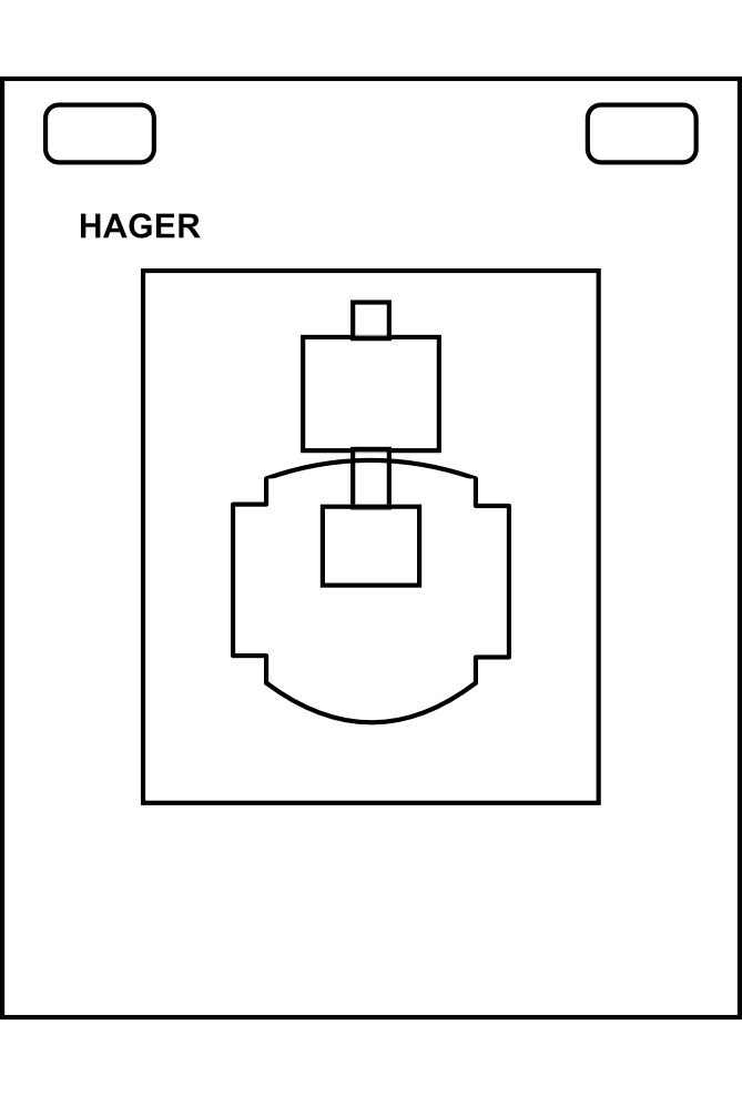 Proudový měnič Hager 800/5A, 5VA, tř. 1