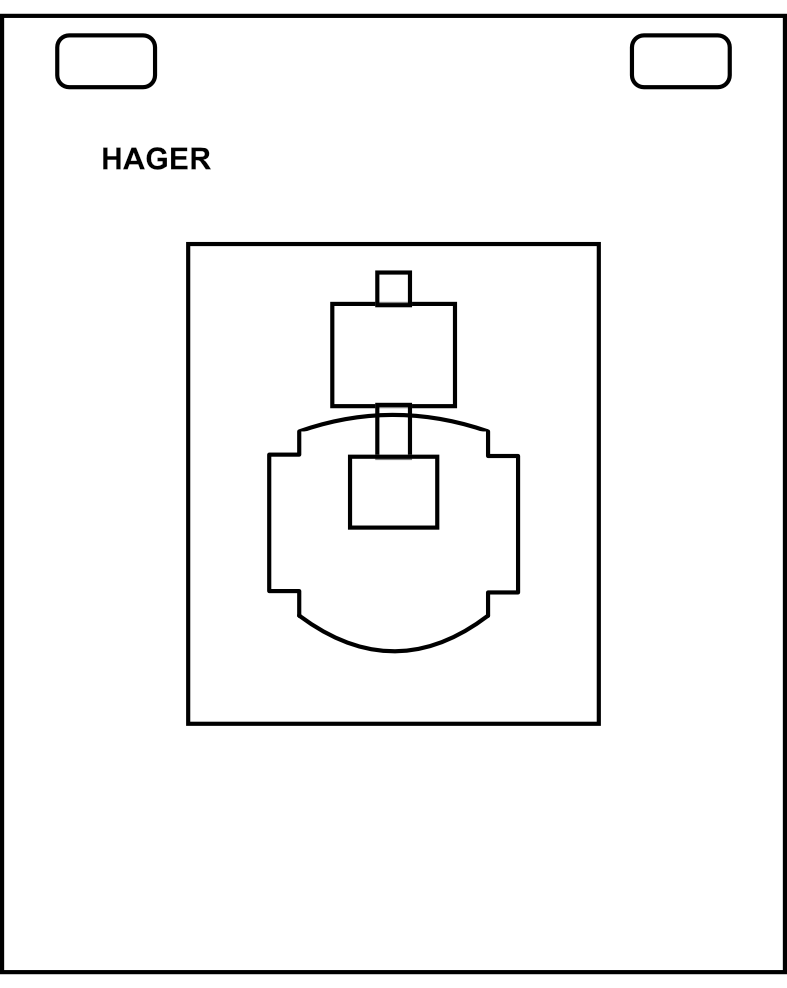 Proudový měnič Hager 2000/5A, 15VA, tř. 1