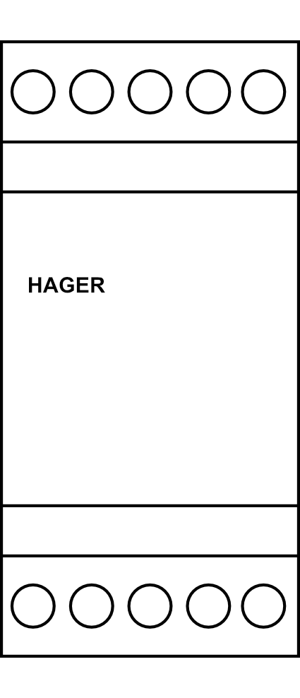 Zvonkový transformátor Hager 16VA 230V/8V, 12V