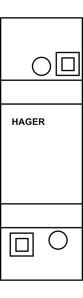Zvonkový transformátor Hager 8VA 230V/8V, 12V