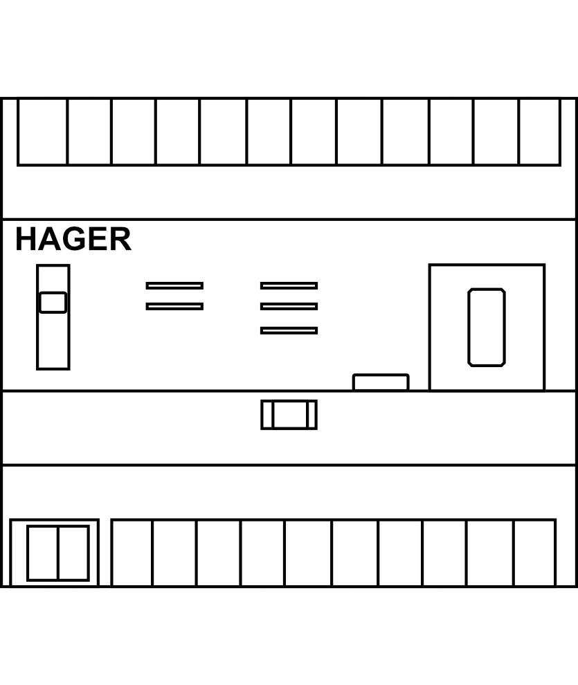 Vizualizační a konfigurační modul Hager domovea basic