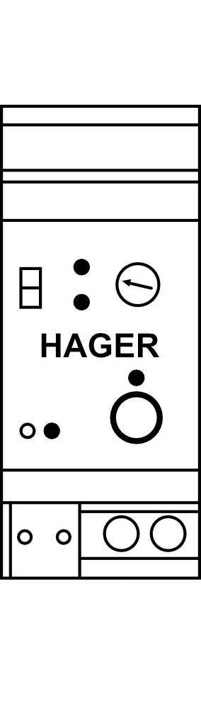Soumrakový spínač Hager KNX 6 kanálů, 5 - 2000 lx