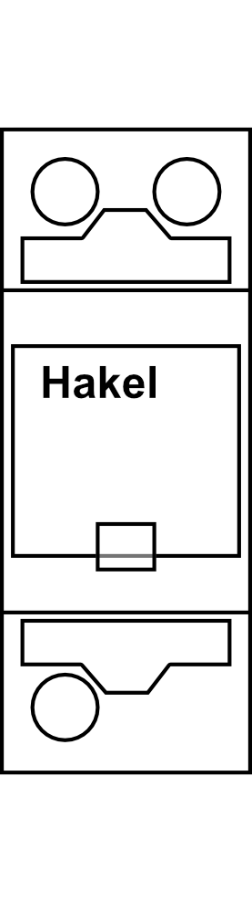 Svodič bleskových proudů Hakel HLSA25G-255 1P Typ B+C (třída I+II) 25kA