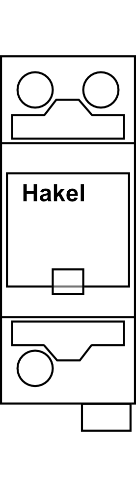 Svodič bleskových proudů Hakel HLSA25-275 S 1P Typ B+C (třída I+II) 25kA