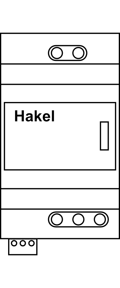Dvoustupňový svodič přepětí Hakel HSAF10 S 1P+NPE Typ D (třída III) 3 kA (L/N, L/PE) 5 kA (N/PE)
