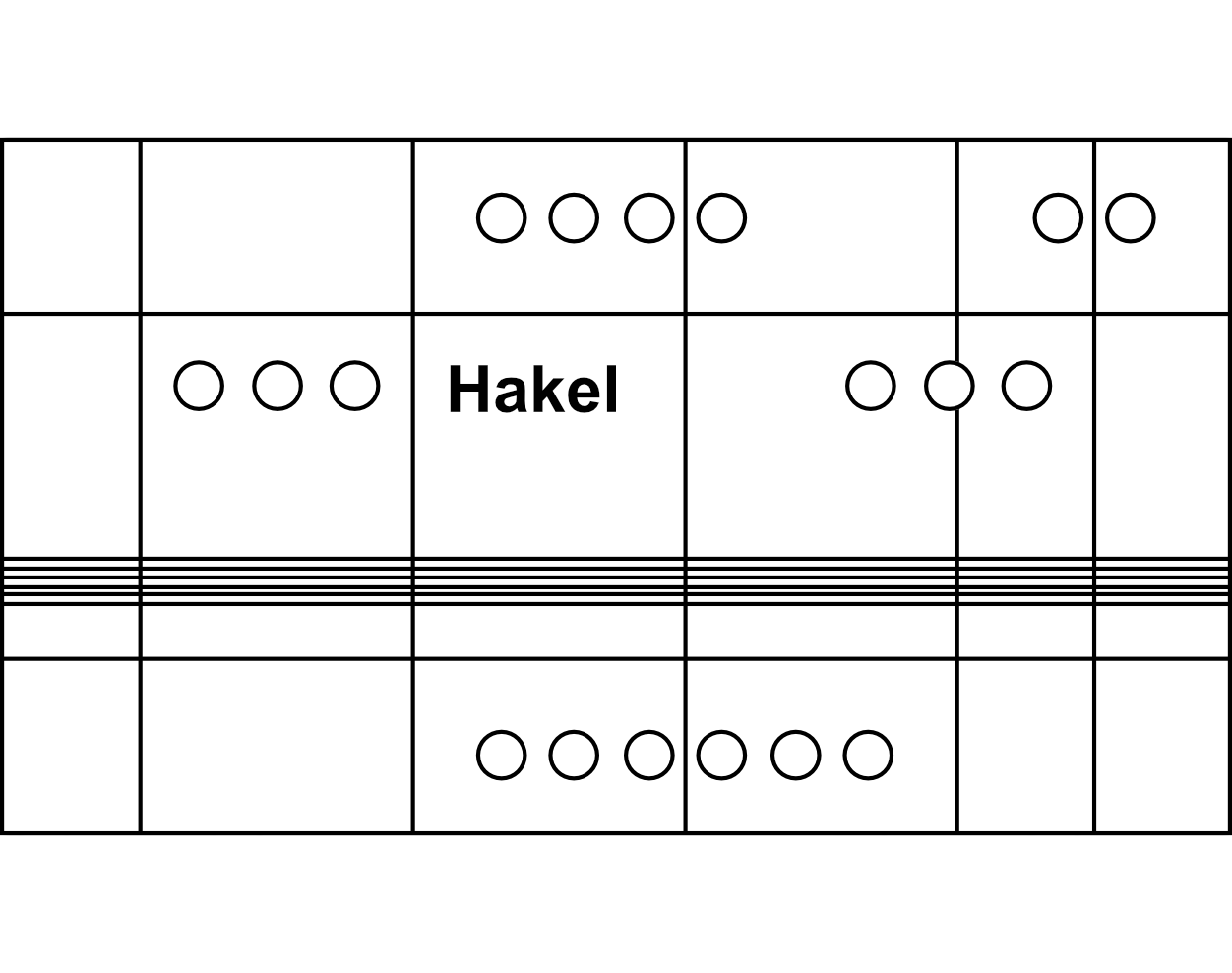Svodič přepětí s vysokofrekvenčním filtrem Hakel PI-3k16, 3P+NPE, Typ D (třída III) 3kA