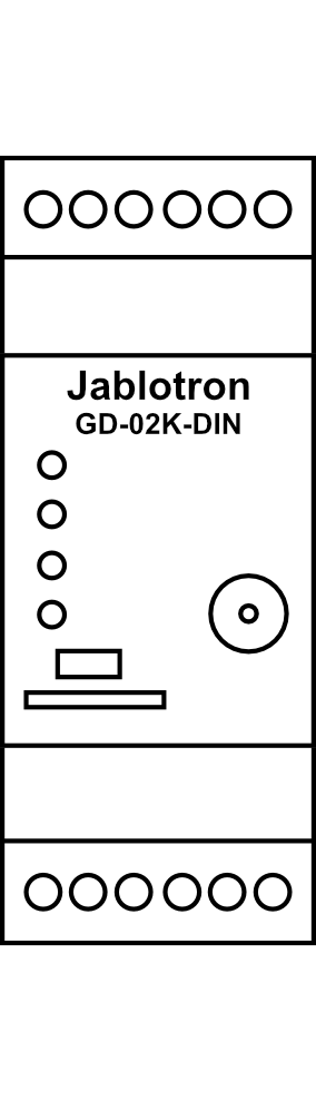 Univerzální GSM komunikátor a ovladač Jablotron GD-02K-DIN