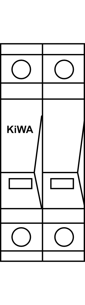 Přepěťová ochrana KiWA PO II 1+1 280V/40kA Typ II