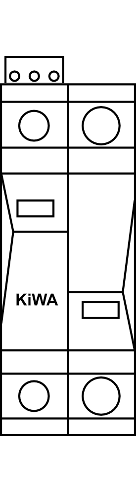 Přepěťová ochrana KiWA PO I 1 R LCF 25kA 280V/25kA Typ I