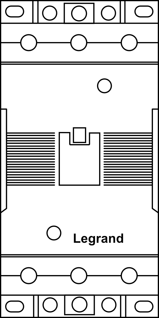 Průmyslový stykač Legrand CTX³ 3P do 100A ovl.napětí 24V DC, int.pom.kontakty 2NO+2NC (klecové svorky)
