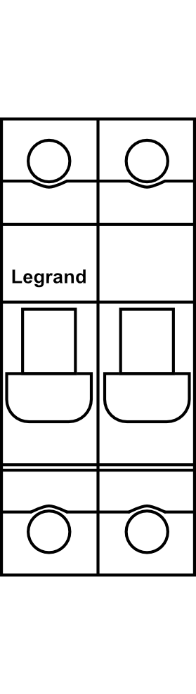 Vypínač Legrand DX3-IS 2P do 125A