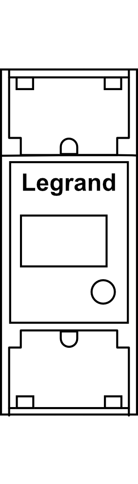 Jednofázový elektroměr Legrand EMDX3 (s MID, přímé připojení, 63 A, výstup RS-485)