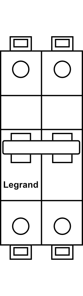Jistič Legrand DX3 (25kA) char. B 2P, do 32A