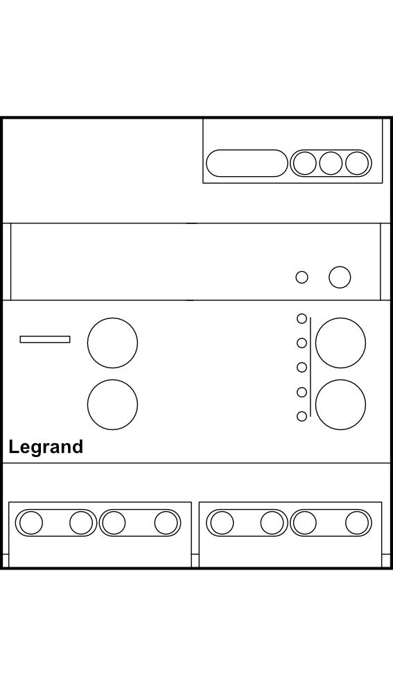 Stmívač propojitelný sběrnicí pro zářivky, LED a jiné zdroje s elektronickým předřadníkem 1–10 V Legrand