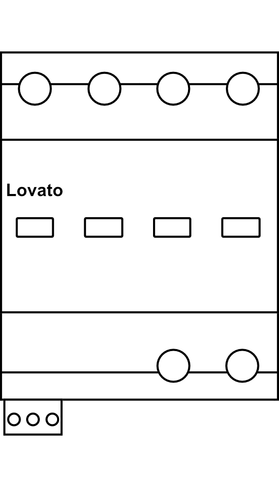 Přepěťová ochrana Lovato SA1B1NA320R, 1P+NPE, 25kA, typ B+C (třída I+II), s výstupním kontaktem