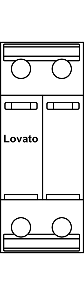 Prepěťová ochrana Lovato SG21NA300, 1P+N, In 20 kA, Typ C (třída II)