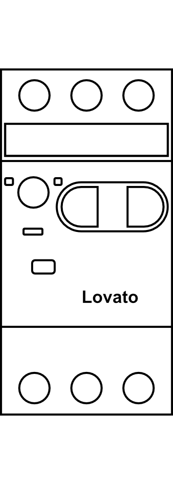 Motorový spouštěč Lovato SM1P do 40 A, s magnetickou a tepelnou spouští