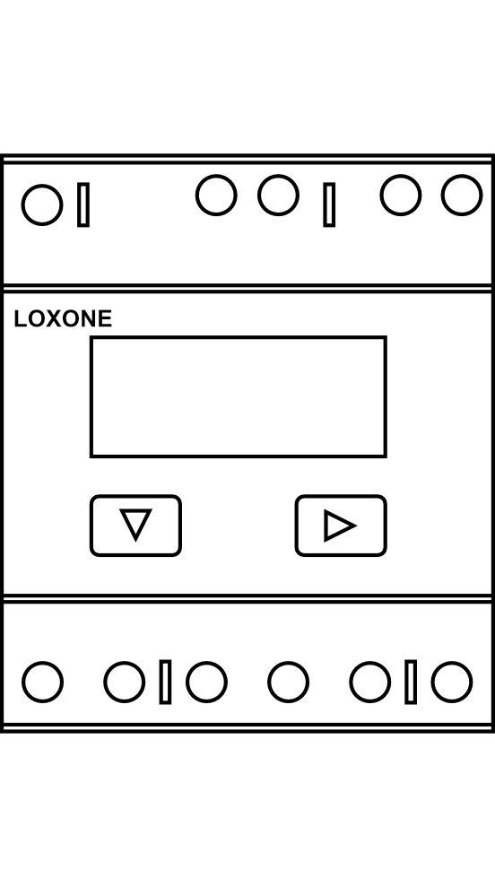 3-fázový elektroměr (Modbus) LOXONE, 200157