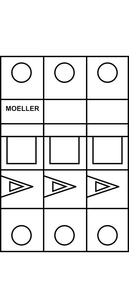 Hlavní vypínač MOELLER IS 3P (do 80A, 12,5kA)