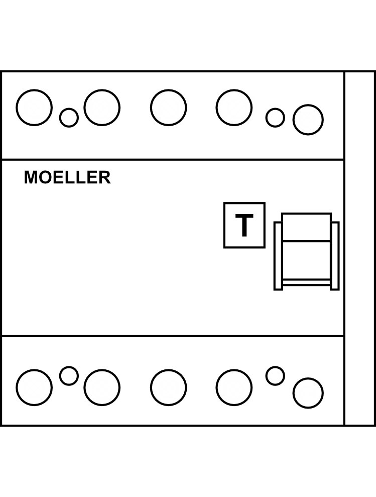 Modul proudového chrániče MOELLER PBHT (do 125A) 4P/30mA typ A