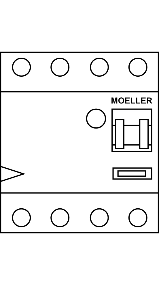 Proudový chránič MOELLER PF7 (10kA, do 100A) 4P/300 mA typ A