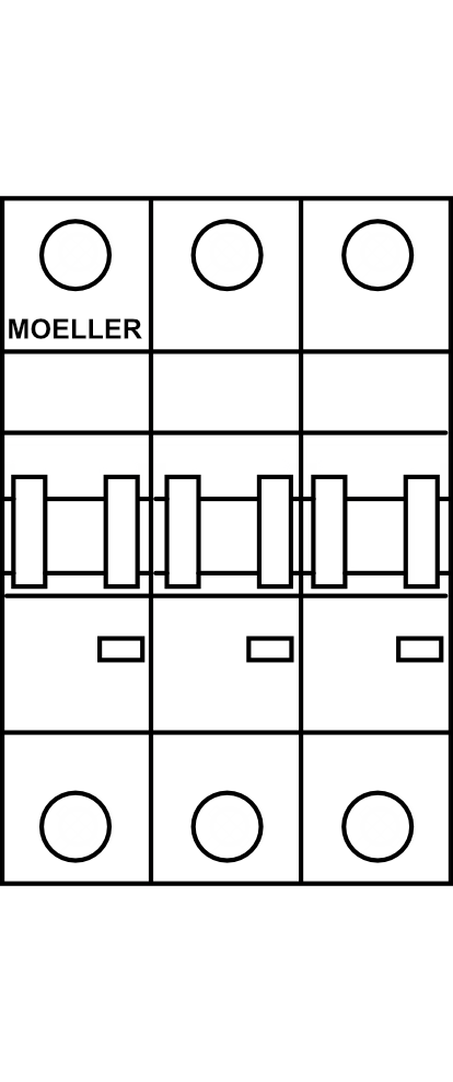 Jistič MOELLER PL6 (6kA, do 63A) char. C 3P