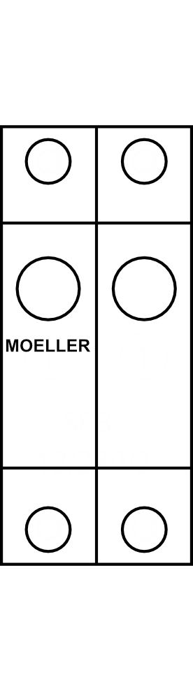 Svodič přepětí MOELLER SPB-12/280/2, 2P, Typ B+C (třída I+II), 12,5kA, pro TN-S