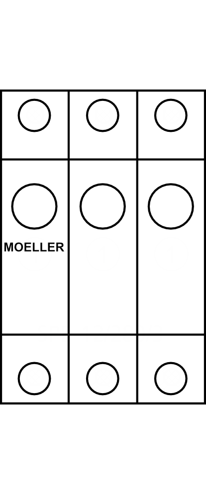 Svodič přepětí MOELLER SPB-12/280/3, 3P, Typ B+C (třída I+II), 12,5kA, pro TN-C