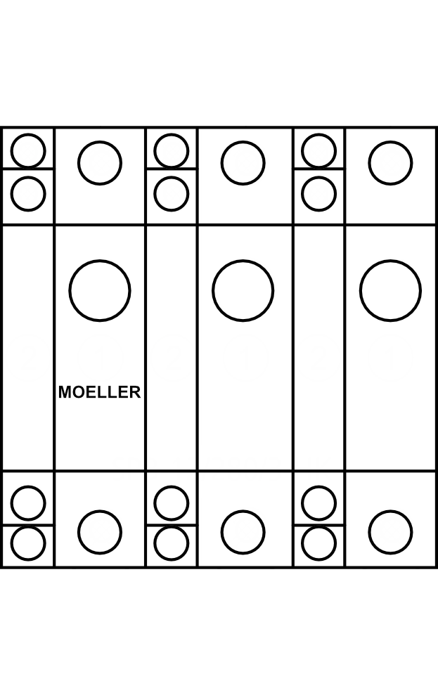 Svodič přepětí MOELLER SPB-12/280/3-HK, 3P, Typ B+C (třída I+II), 12,5kA, pro TN-C, s pom. kontaktem