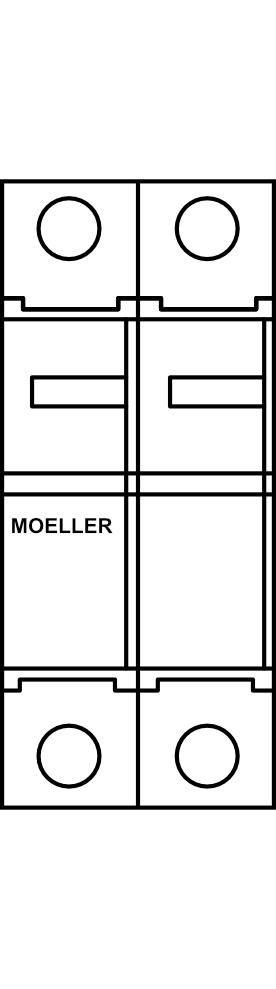 Modulový svodič přepětí pro speciální napětí MOELLER SPC-S-20/175/2, 2P, Typ C (třída II) 175 V AC 2x20 kA