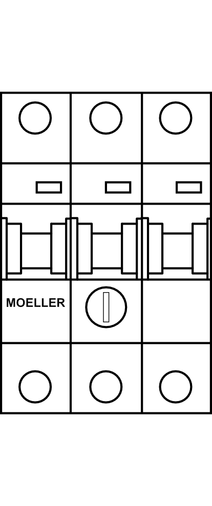 Spínač motorů MOELLER Z-MS-xx/3, 3P, rozsah do 40A 