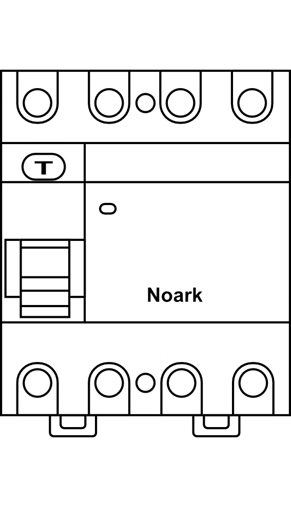 Proudový chránič NOARK Ex9LB63 3P+N do 63A 100mA, 10kA, typ B