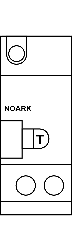Chráničový modul NOARK Ex9LE 30mA 2P do 63A typ AC