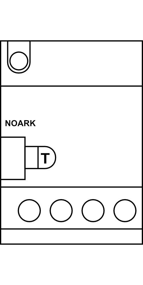 Chráničový modul NOARK Ex9LE 100mA 3P do 63A typ AC