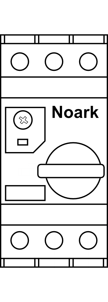 Motorový spouštěč NOARK Ex9S32A, 0.16 - 32A, 3P
