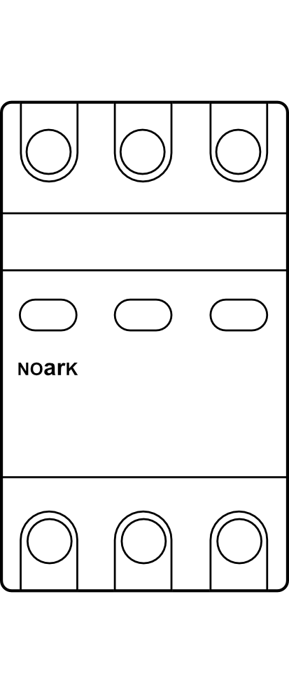 Svodič přepětí NOARK typu I+II (3+0)