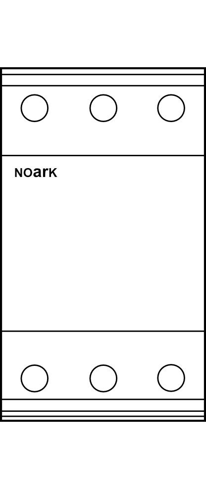 Svodič přepětí NOARK Ex9UE1 35 3P 385, 3+0, 35kA, Typ B (třída I)